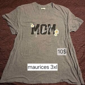 Maurices Gray 'Mom of Both' Daisy Tee